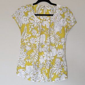 Boden Ravello Silk Floral Print Blouse